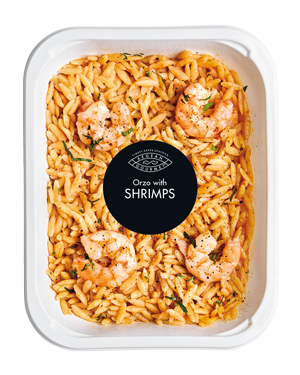 Orzo with shrimps
