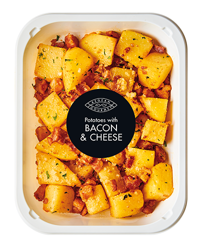 Potatoes with bacon & cheese