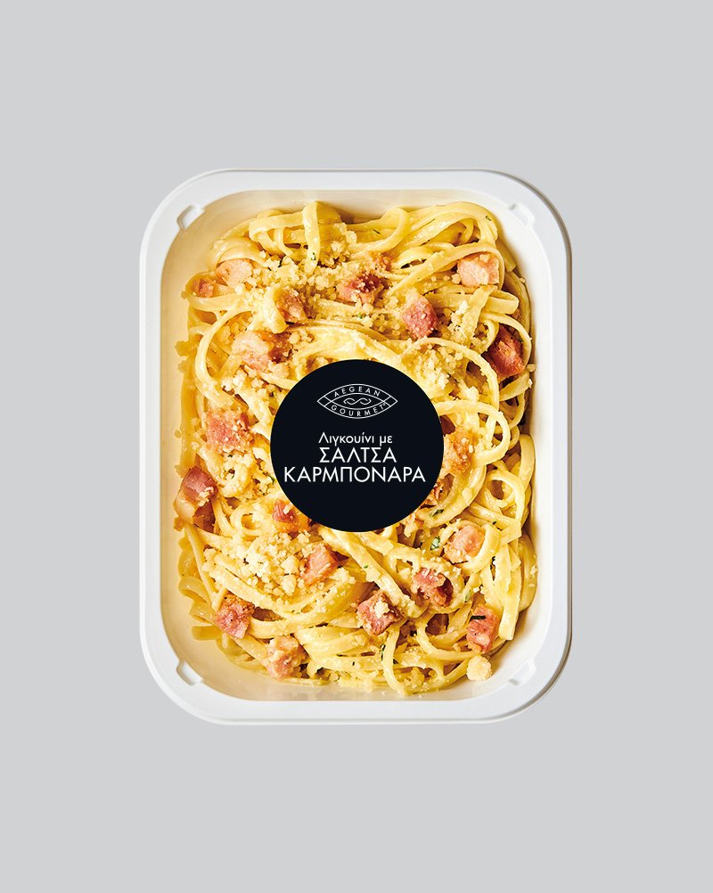 Λιγκουίνι με σάλτσα καρμπονάρα 