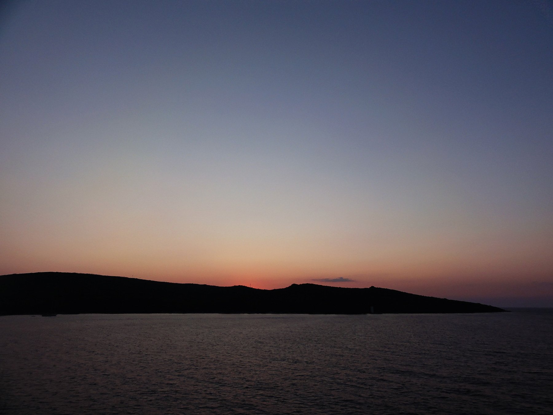 Sunset at sea